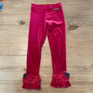 Matilda Jane Velvet Ruffle Hem Leggings